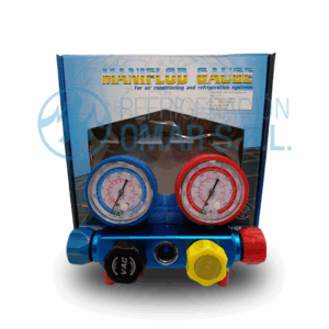 AC+ CT-4 manifold 4 vías R410 aluminio c/visor s/mang.