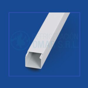 Cable canal cerrado AC8080 tira 2m blanca 80x80mm